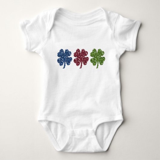 Glitter Shamrocks Romper (Voorkant)