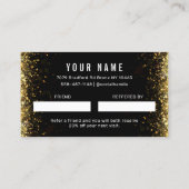 Glitter Share the Love Reference Card Visitekaartje (Achterkant)