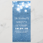 Glitter Shimmer Blue String Lights Programma Programmakaart (Voorkant)