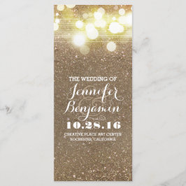 Glitter Shimmer Chic String Lights Programma Programmakaart