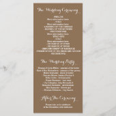 Glitter Shimmer Chic String Lights Programma Programmakaart (Achterkant)