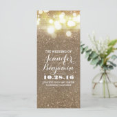 Glitter Shimmer Chic String Lights Programma Programmakaart (Staand voorkant)