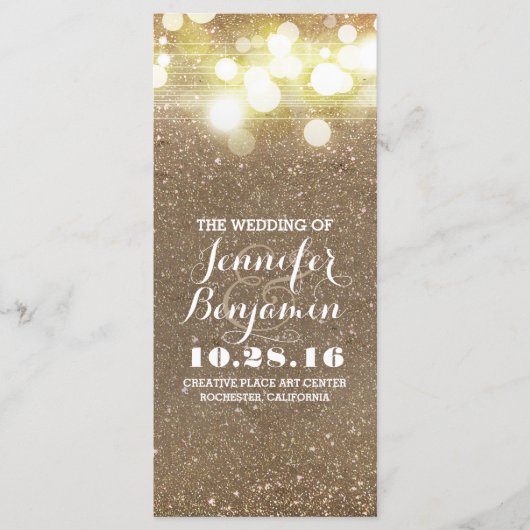 Glitter Shimmer Chic String Lights Programma Programmakaart (Voorkant)