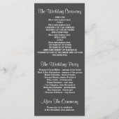 Glitter Shimmer Silver folie String Lights Program Programmakaart (Achterkant)