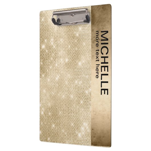 Glitter & Shine Name Gold ID673 Klembord (Links)