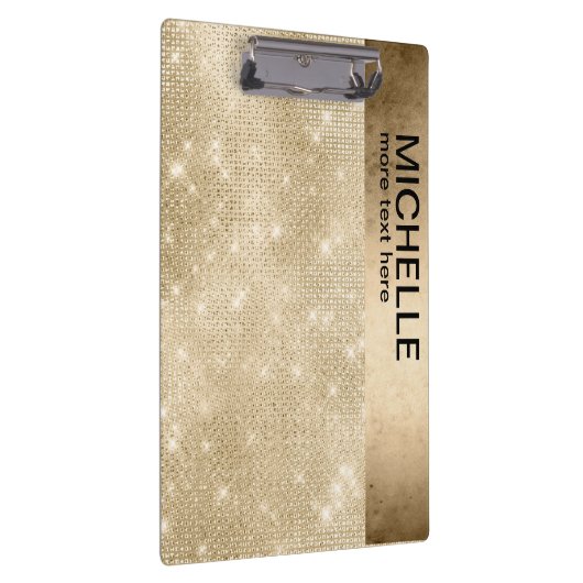 Glitter & Shine Name Gold ID673 Klembord (Rechts)