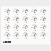 Glitter shine sequinetglazen champagne harten ronde sticker (Vel)