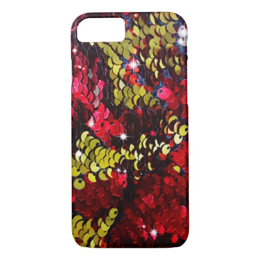 Glitter shine sorteert munten rode gele mode Case-Mate iPhone case (Achterkant)
