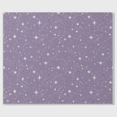 Glitter & Shine Star Pattern Dk Violet ID1333 Cadeaupapier (Vlak)