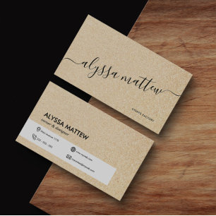 Glitter Shiny Trendy Modern Visitekaartje