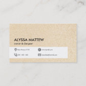 Glitter Shiny Trendy Modern Visitekaartje (Achterkant)