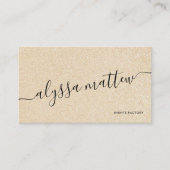 Glitter Shiny Trendy Modern Visitekaartje (Voorkant)