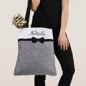 Glitter Silver Black - Aangepast winkelen Tote Bag (Dichtbij)