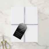 Glitter Silver Dank je Cadeaulabel (Met Touw)