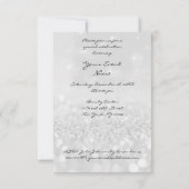 Glitter Silver Diamond Glass Shoes Heels Grey Lux Kaart (Achterkant)