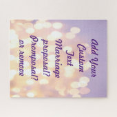 Glitter Silver en Gold Custom Message Legpuzzel (Horizontaal)