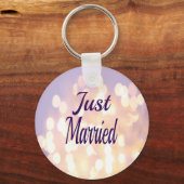 Glitter Silver en Gold trouwden gewoon Sleutelhanger (Voorkant)