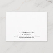 Glitter Silver eyelash brow aftercare Instructies Visitekaartje (Achterkant)