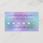 Glitter Silver Eyelash Extension Loyalty Visitekaartje (Achterkant)