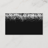 Glitter Silver Hoeveel Kisses-gamekaart Plaatskaartje (Achterkant)