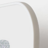 GLITTER SILVER KIWI BIRD NAAM NIEUW ZEELAND PICKLEBALL PADDLE (Links Detail)