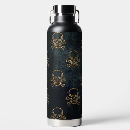 Glitter Skulls Waterfles (Voorkant)
