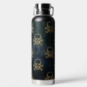 Glitter Skulls Waterfles (Achterkant)