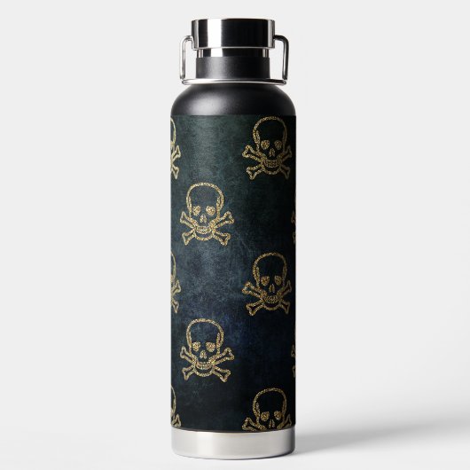 Glitter Skulls Waterfles (Achterkant)