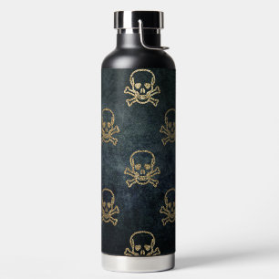 Glitter Skulls Waterfles