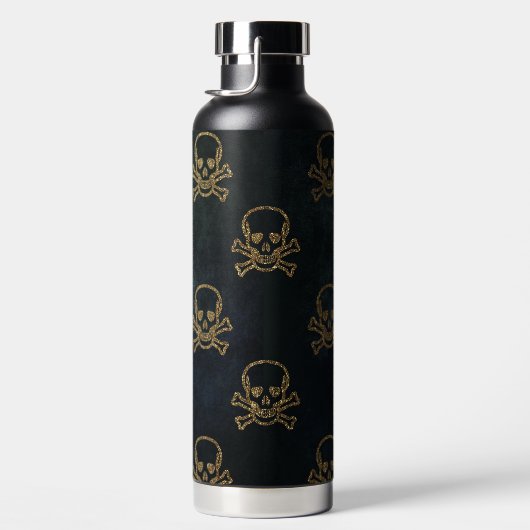 Glitter Skulls Waterfles (Rechts)