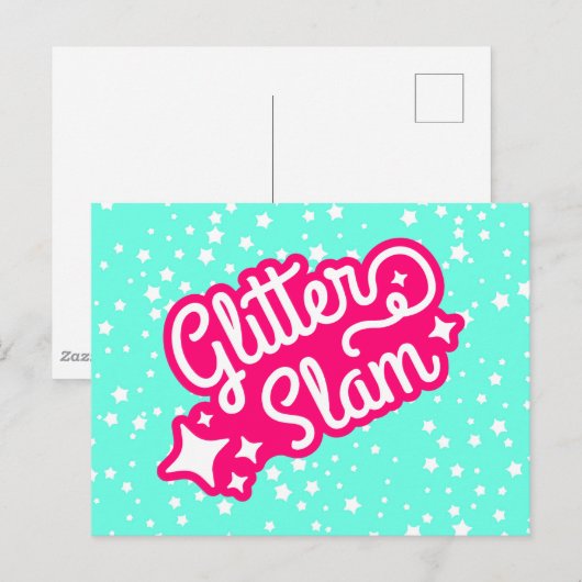Glitter Slam Briefkaart (Voorkant / Achterkant)