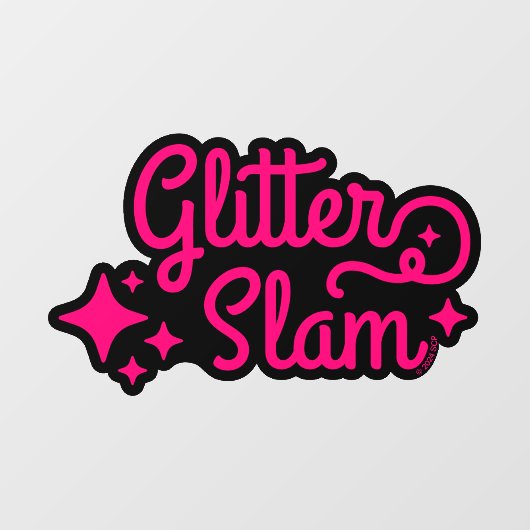 Glitter Slam Raamsticker (Vel)