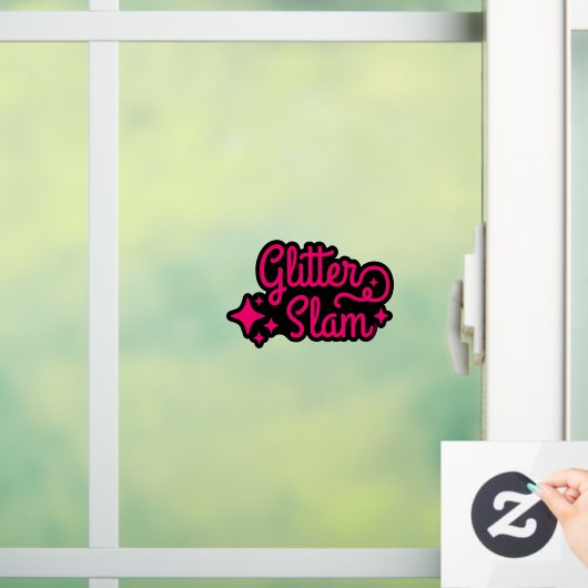 Glitter Slam Raamsticker (Huis)