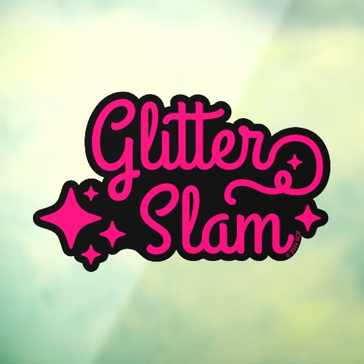 Glitter Slam Raamsticker (Vel 3)