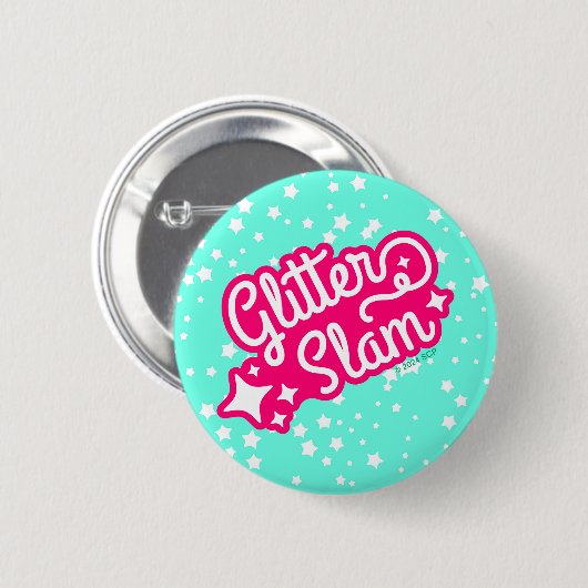 Glitter Slam Ronde Button 5,7 Cm (Voorkant /achterkant)