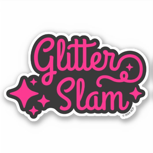 Glitter Slam Sticker (Voorkant)
