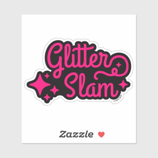 Glitter Slam Sticker (Vel)
