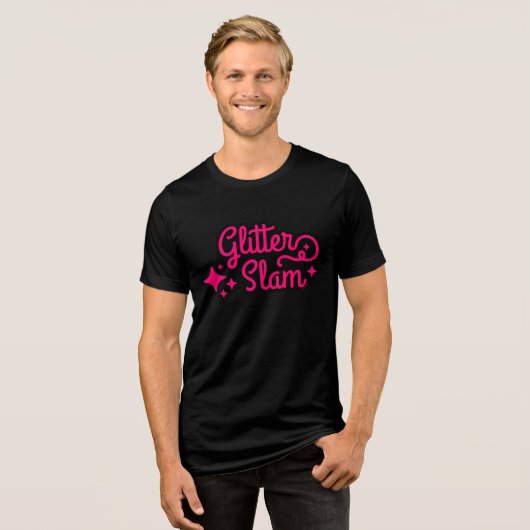 Glitter Slam Tri-Blend Shirt (Voorkant volledig)