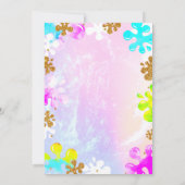 Glitter slijm verjaardagsuitnodiging kaart (Achterkant)