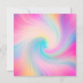 Glitter Slime Birthday Party Invitation Kaart (Achterkant)