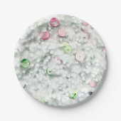Glitter Slime Feestborden Wit Papieren Bordje (Voorkant)
