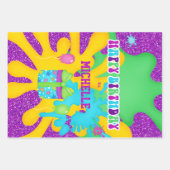 Glitter Slime Kleurrijke Verjaardag Wrapping Papie Inpakpapier Vel (Voorkant)