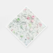 Glitter Slime Paper Napkins White Servet (Hoek)