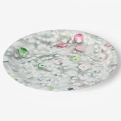 Glitter Slime Party Plate White Papieren Bordje (Gekanteld)