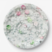 Glitter Slime Party Plate White Papieren Bordje (Voorkant)