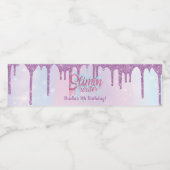 Glitter Slime Waterfles Label Etiket (Enkel label)