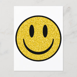 Glitter Smile Face Briefkaart