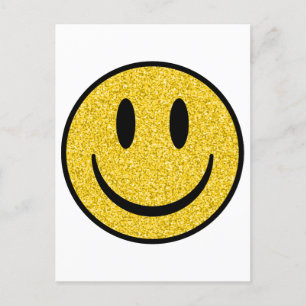 Glitter Smile Face Briefkaart