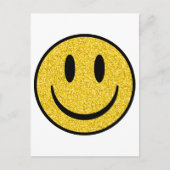Glitter Smile Face Briefkaart (Voorkant)