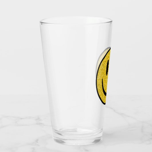 Glitter Smile Face Glas (Rechts)